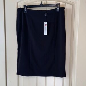 Stretch Black Pencil Skirt by Kate Kasin